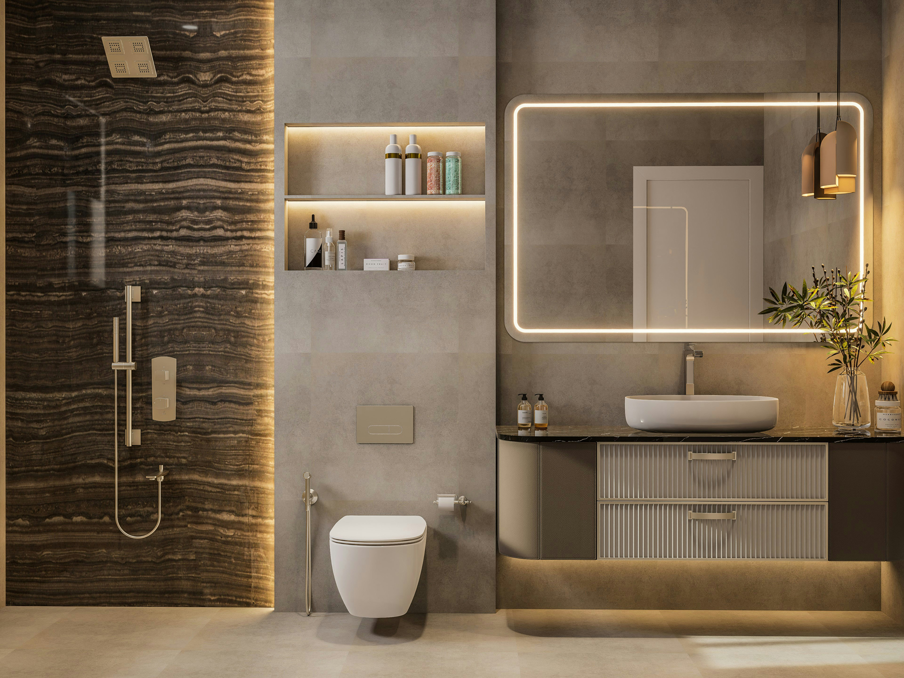 Keramikoberfläche einer Toilette wird schonend gereinigt