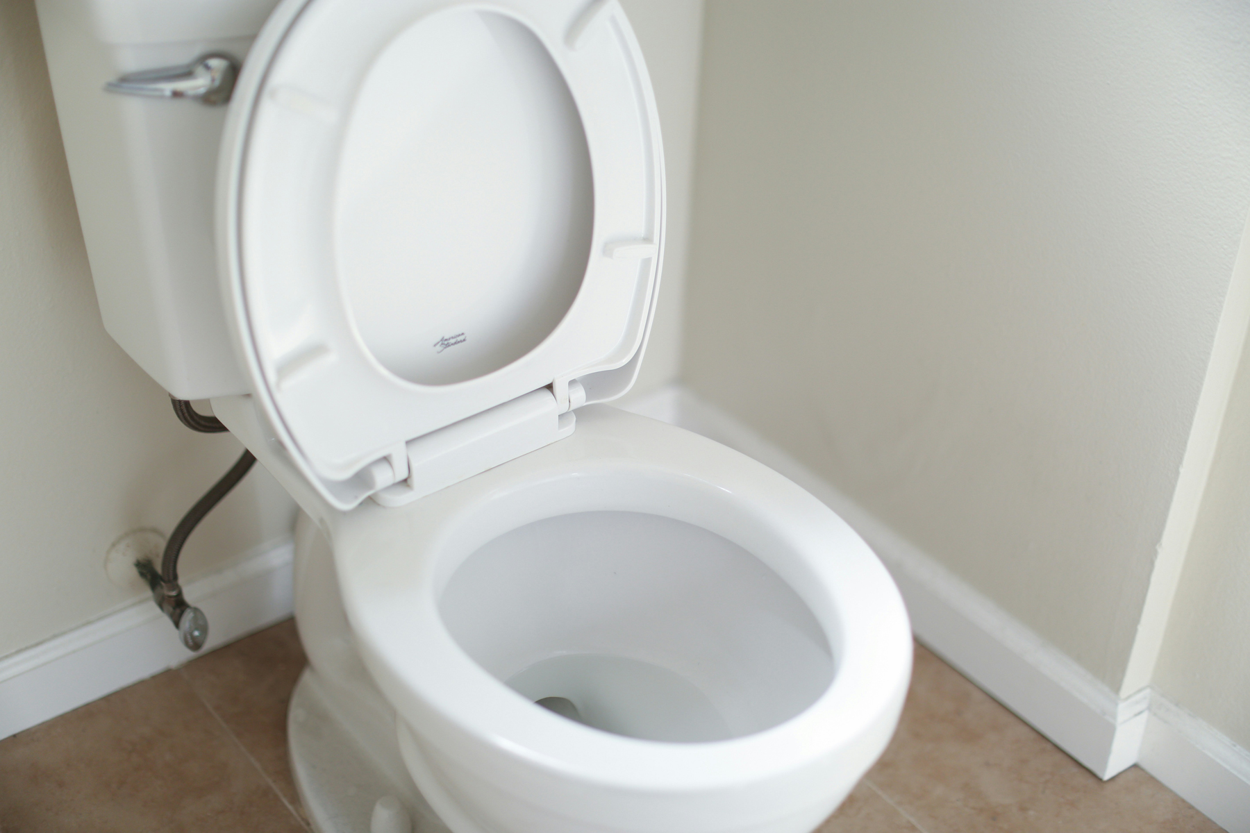Reinigung unter dem Toilettenrand